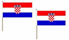 Hndholdt flag Kroatien 15x22,5cm